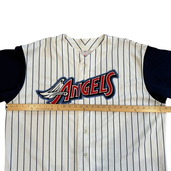 Los Angeles Angels Majestic Baseball Jersey Pinstripe MLB Men's XXL - Picture 5 of 8